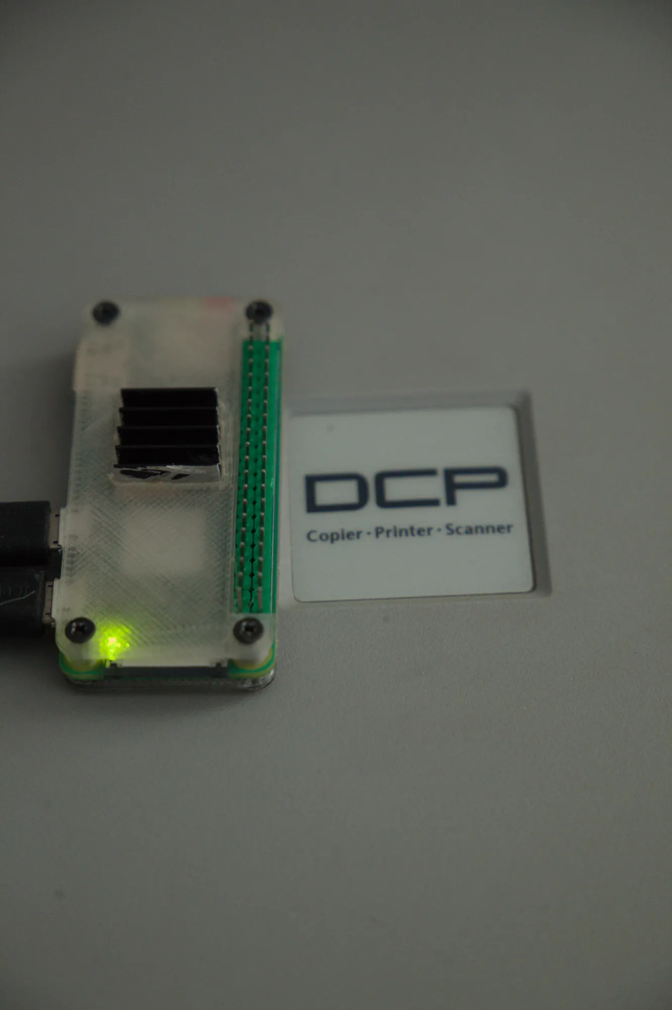 Closeup of the Raspberry Pi